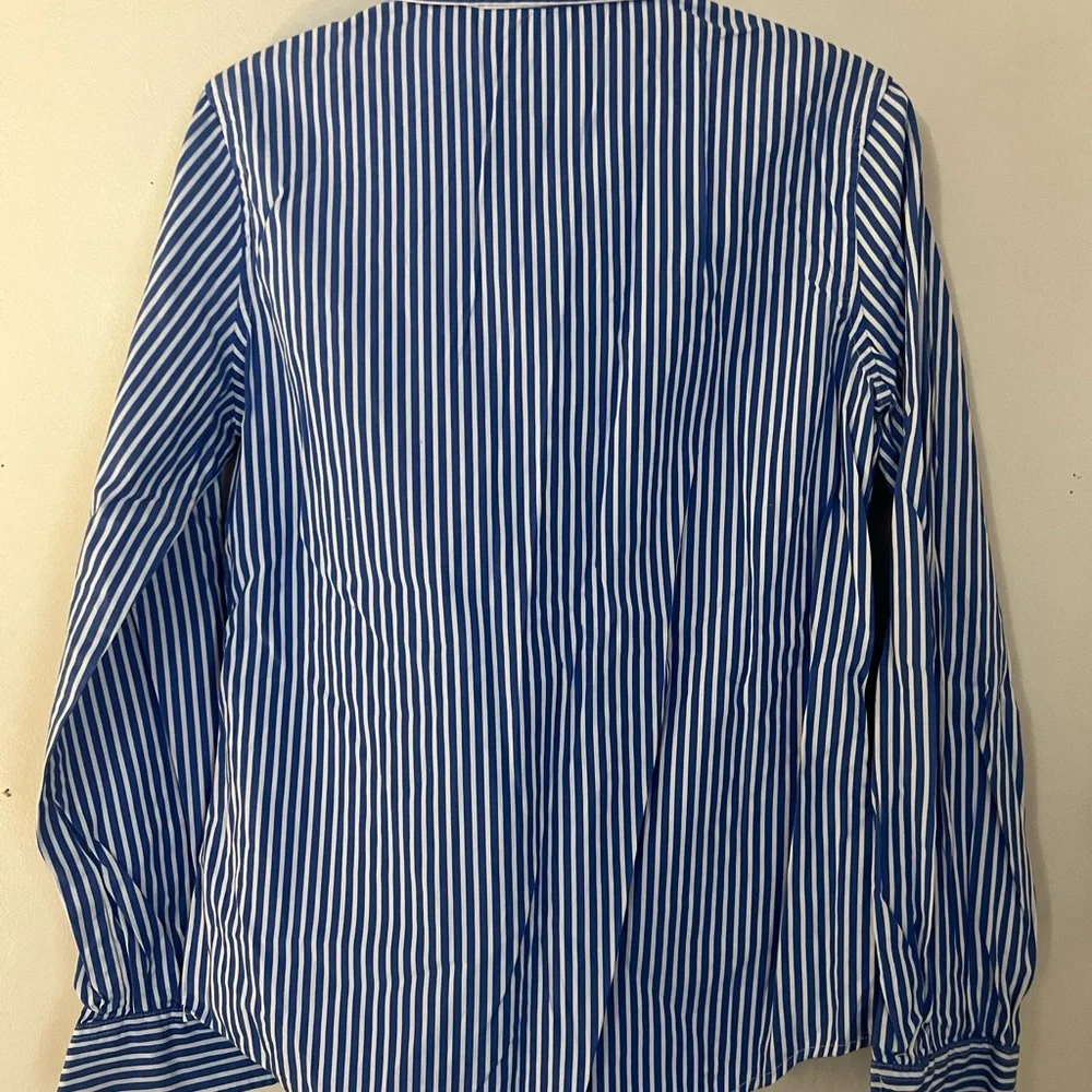 Ralph Lauren ruffled stripe button up - Picture 4 of 4